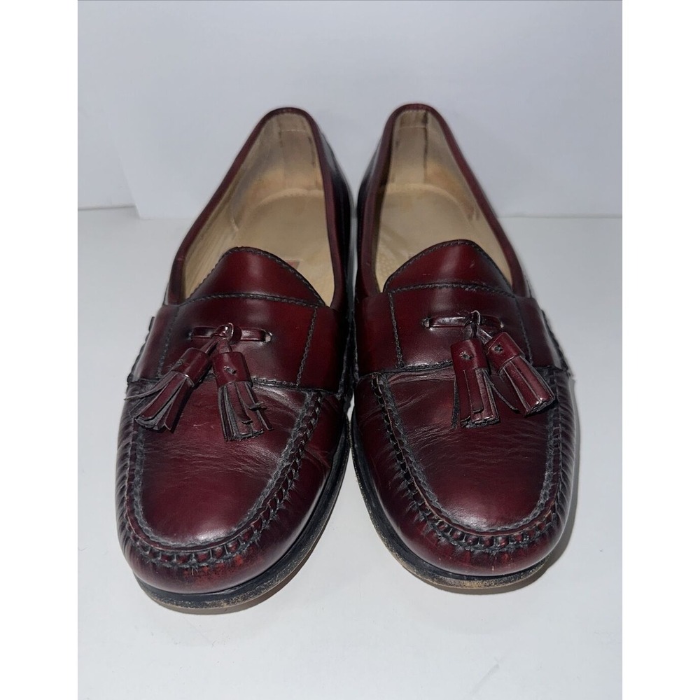 Cole Haan‎ 03507 Black Cherry Pinch Tassel Slip-On Loafer Shoes Men's US 10.5 C - Picture 2 of 13